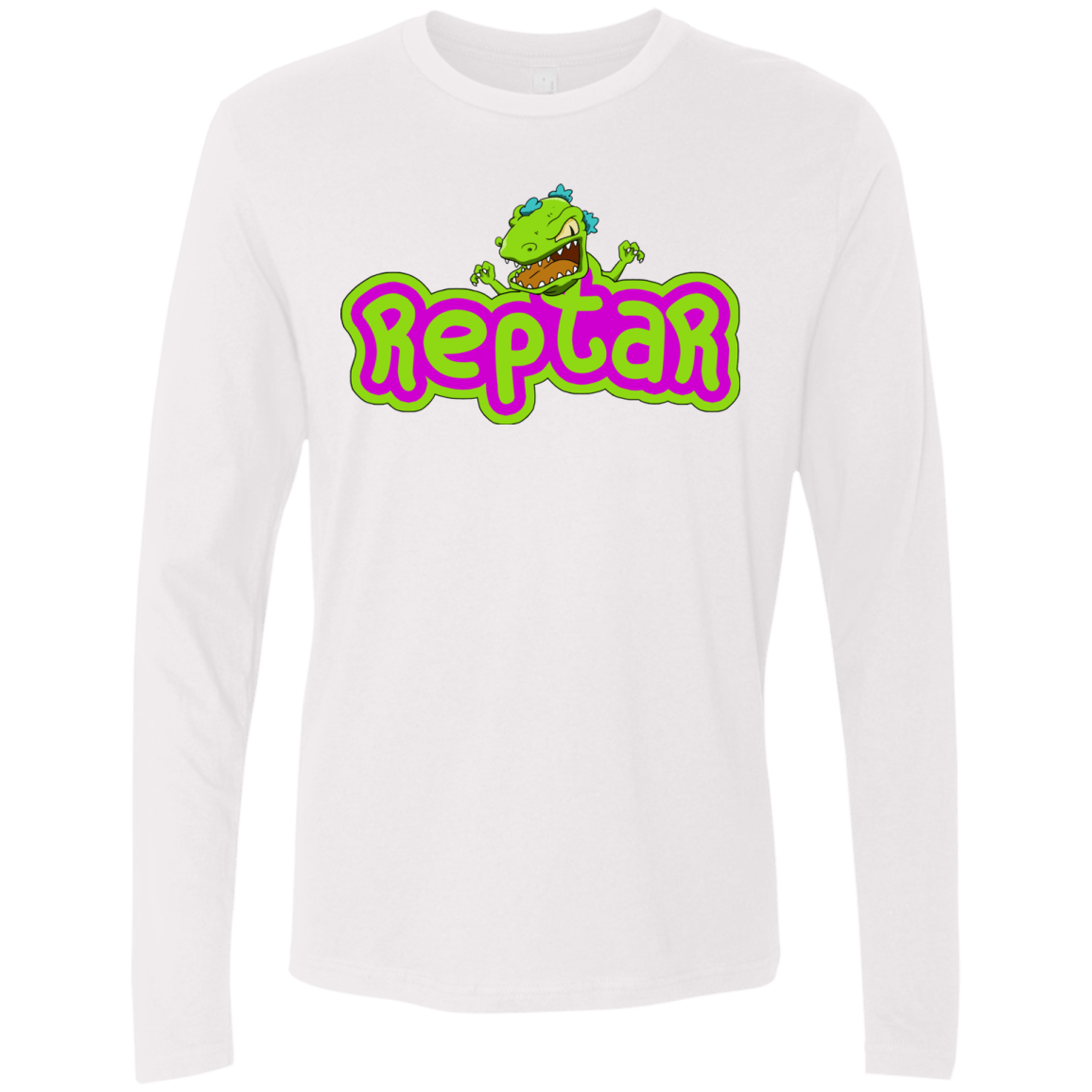 T-Shirts White / S Reptar Men's Premium Long Sleeve