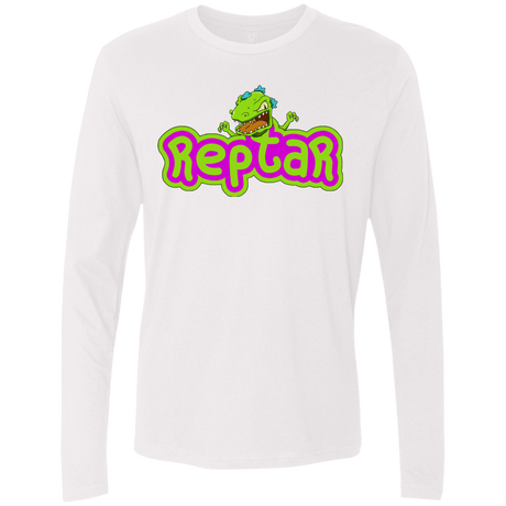T-Shirts White / S Reptar Men's Premium Long Sleeve