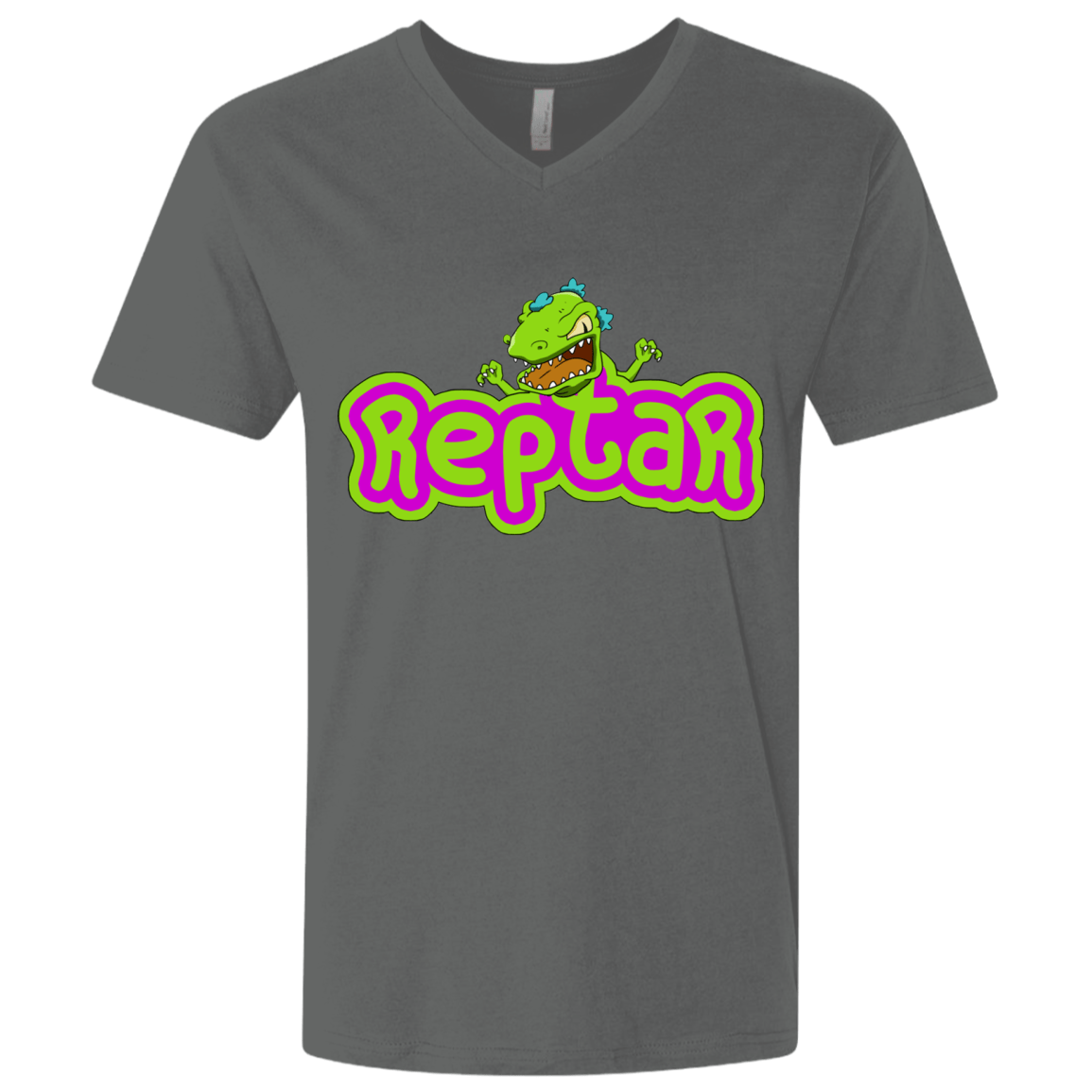 T-Shirts Heavy Metal / X-Small Reptar Men's Premium V-Neck