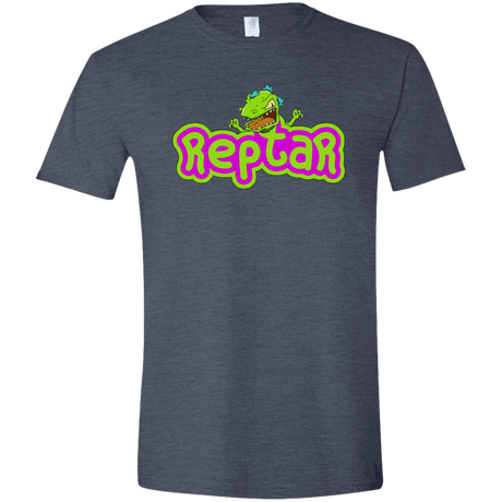 T-Shirts Heather Navy / S Reptar Men's Semi-Fitted Softstyle