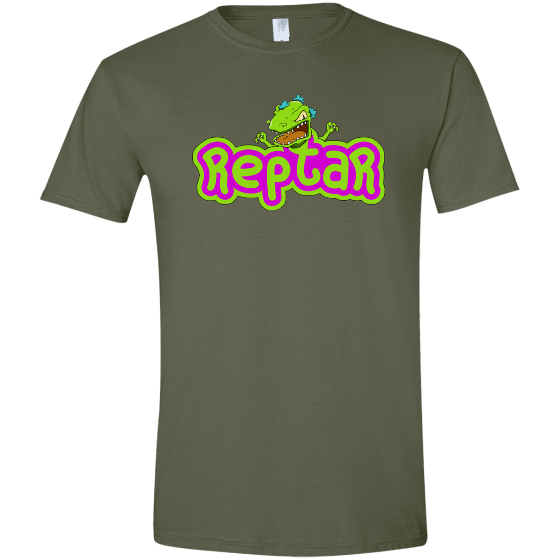 T-Shirts Military Green / S Reptar Men's Semi-Fitted Softstyle