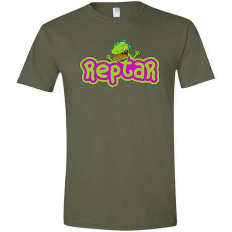 T-Shirts Military Green / S Reptar Men's Semi-Fitted Softstyle