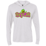 T-Shirts Heather White / X-Small Reptar Triblend Long Sleeve Hoodie Tee