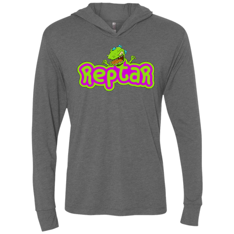 T-Shirts Premium Heather / X-Small Reptar Triblend Long Sleeve Hoodie Tee