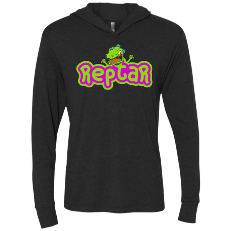 T-Shirts Vintage Black / X-Small Reptar Triblend Long Sleeve Hoodie Tee