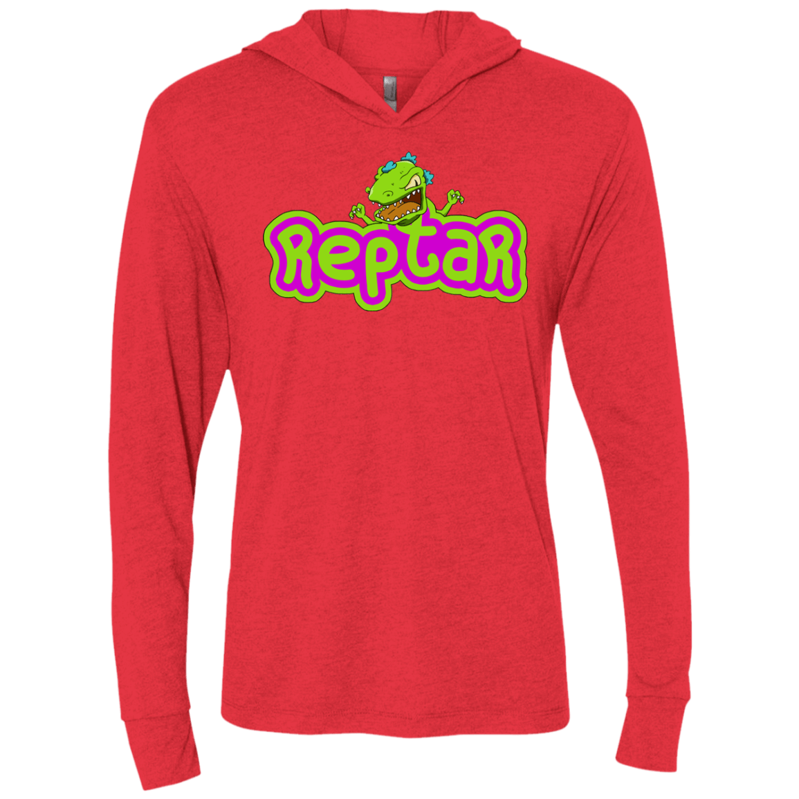 T-Shirts Vintage Red / X-Small Reptar Triblend Long Sleeve Hoodie Tee