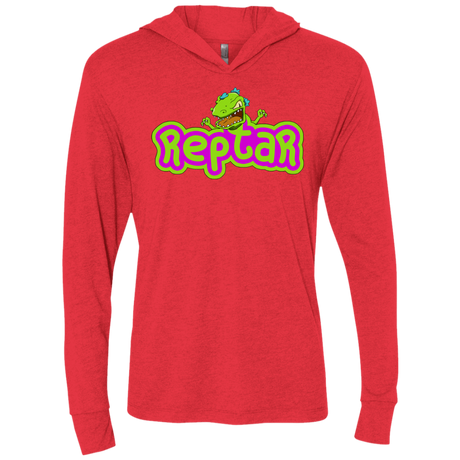 T-Shirts Vintage Red / X-Small Reptar Triblend Long Sleeve Hoodie Tee