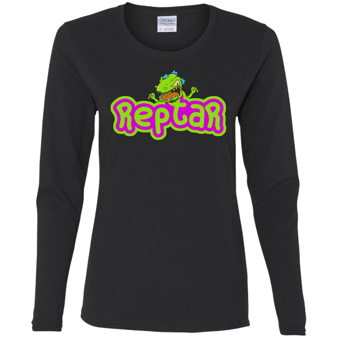 T-Shirts Black / S Reptar Women's Long Sleeve T-Shirt