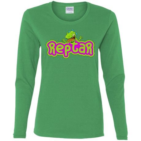 T-Shirts Irish Green / S Reptar Women's Long Sleeve T-Shirt