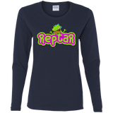 T-Shirts Navy / S Reptar Women's Long Sleeve T-Shirt