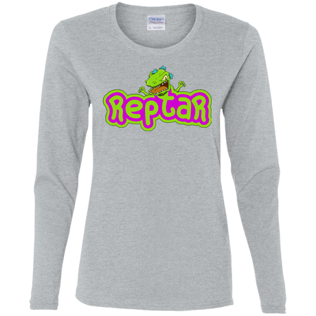 T-Shirts Sport Grey / S Reptar Women's Long Sleeve T-Shirt