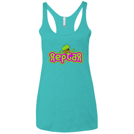 T-Shirts Tahiti Blue / X-Small Reptar Women's Triblend Racerback Tank
