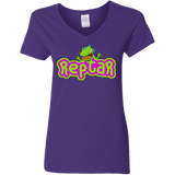 T-Shirts Purple / S Reptar Women's V-Neck T-Shirt