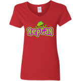 T-Shirts Red / S Reptar Women's V-Neck T-Shirt