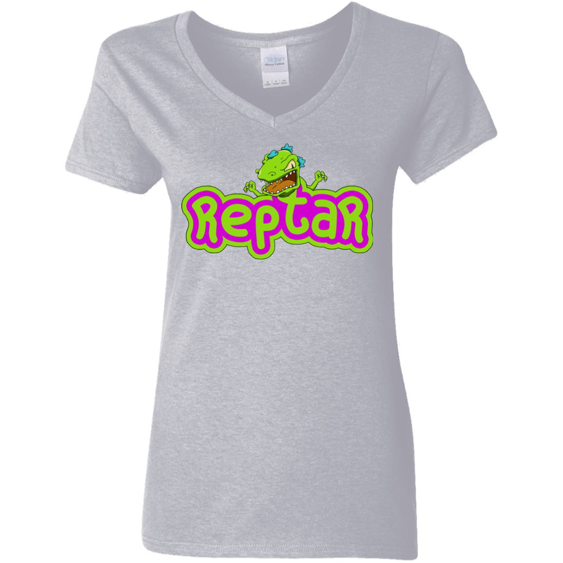 T-Shirts Sport Grey / S Reptar Women's V-Neck T-Shirt