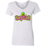 T-Shirts White / S Reptar Women's V-Neck T-Shirt