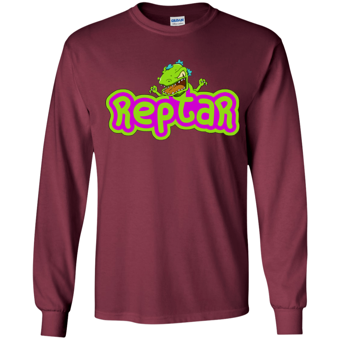 T-Shirts Maroon / YS Reptar Youth Long Sleeve T-Shirt