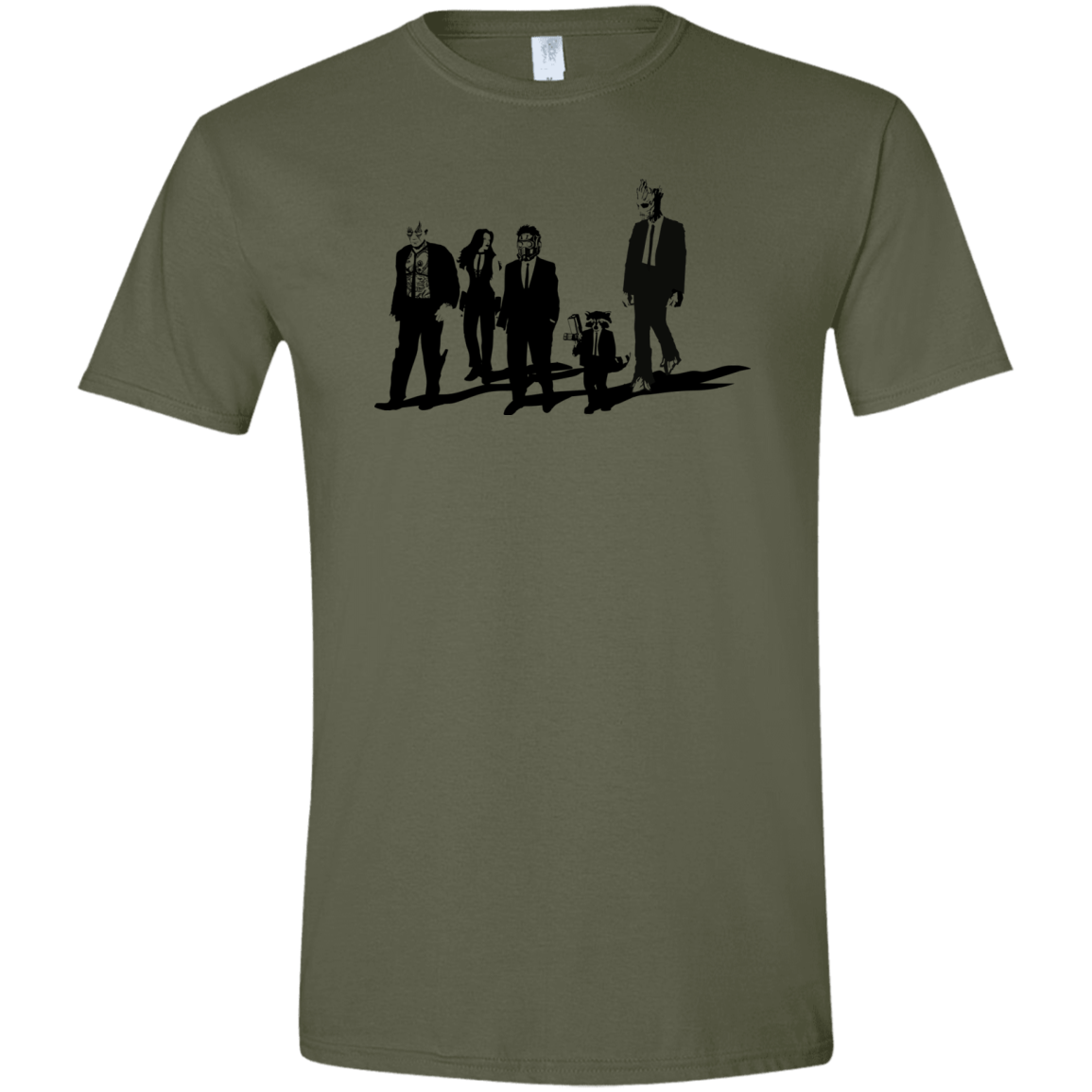 T-Shirts Military Green / S Reservoir Aholes Men's Semi-Fitted Softstyle