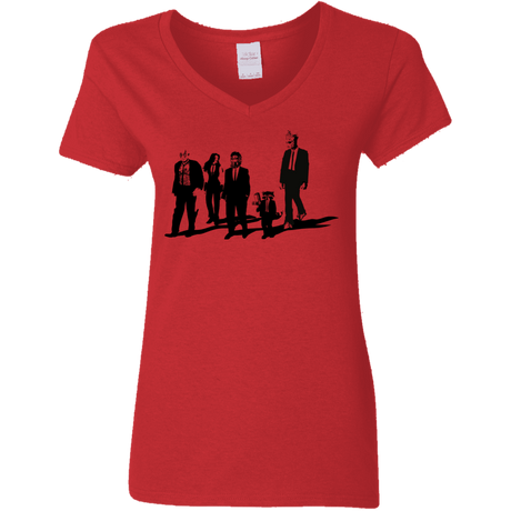 T-Shirts Red / S Reservoir Aholes Women's V-Neck T-Shirt