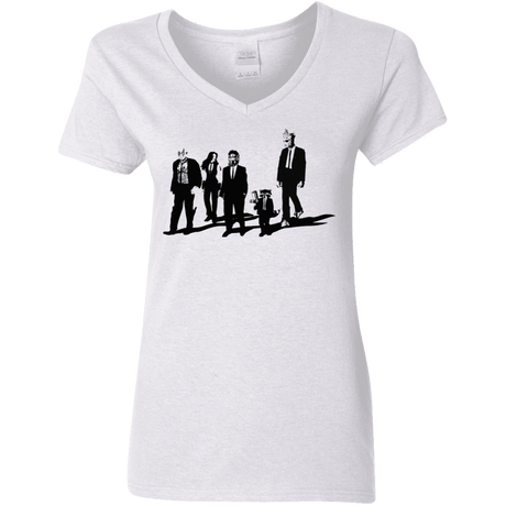 T-Shirts White / S Reservoir Aholes Women's V-Neck T-Shirt