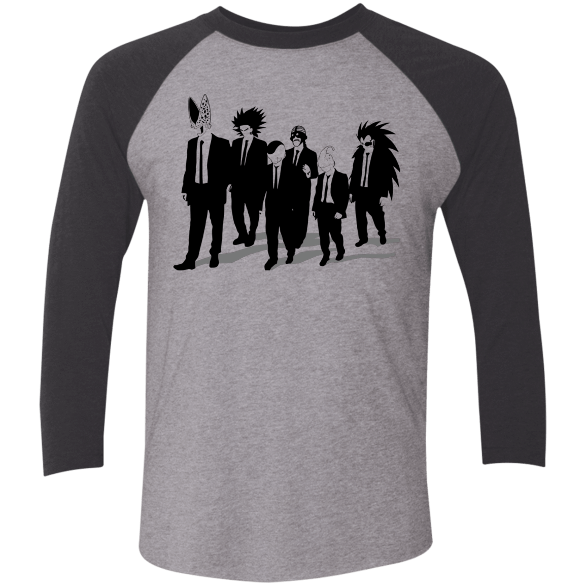 T-Shirts Premium Heather/Vintage Black / X-Small Reservoir Enemies Men's Triblend 3/4 Sleeve