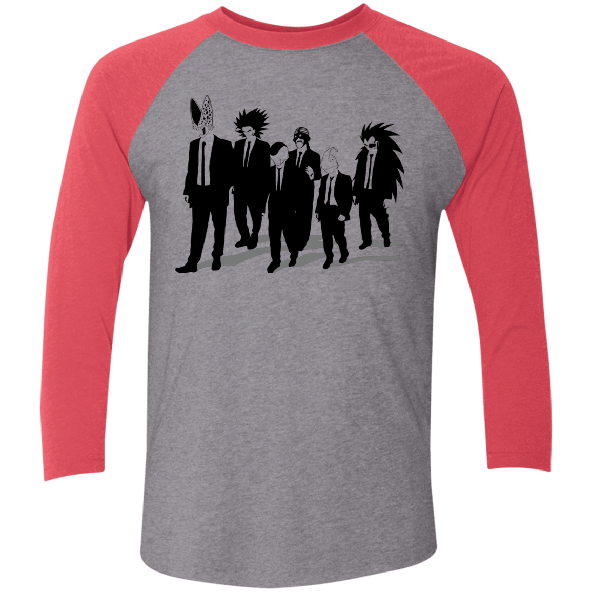 T-Shirts Premium Heather/Vintage Red / X-Small Reservoir Enemies Men's Triblend 3/4 Sleeve