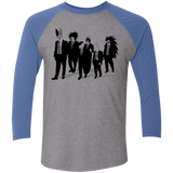 T-Shirts Premium Heather/Vintage Royal / X-Small Reservoir Enemies Men's Triblend 3/4 Sleeve