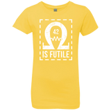 T-Shirts Vibrant Yellow / YXS Resistance is Futile Girls Premium T-Shirt