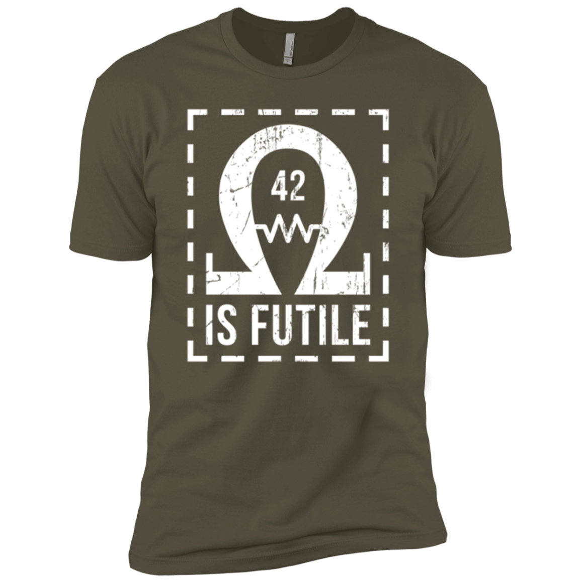 T-Shirts Military Green / X-Small Resistance is Futile Men's Premium T-Shirt
