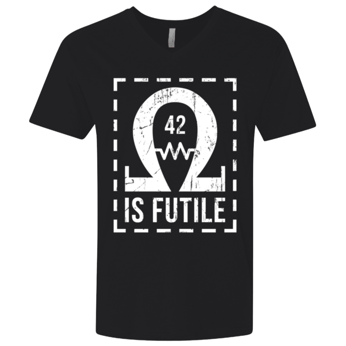 T-Shirts Black / X-Small Resistance is Futile Men's Premium V-Neck