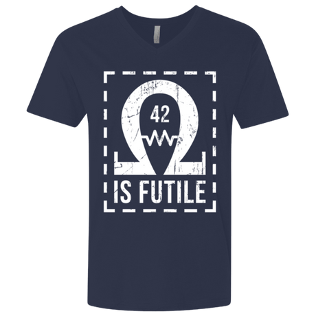 T-Shirts Midnight Navy / X-Small Resistance is Futile Men's Premium V-Neck