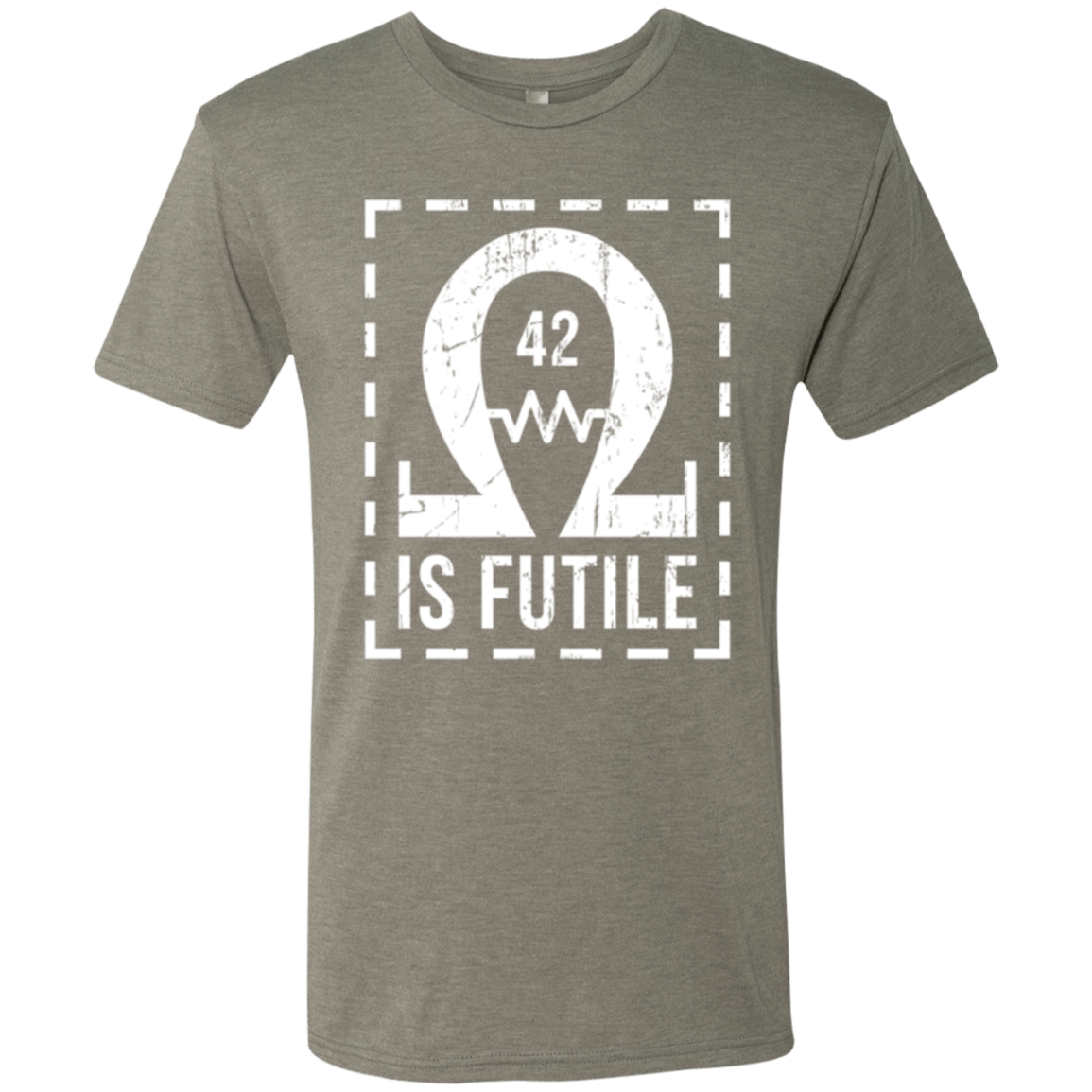 T-Shirts Venetian Grey / Small Resistance is Futile Men's Triblend T-Shirt