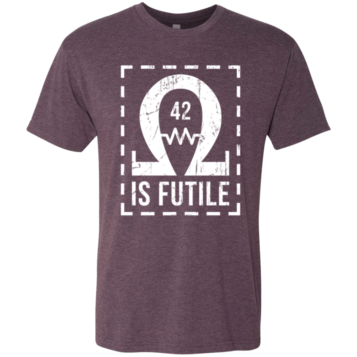 T-Shirts Vintage Purple / Small Resistance is Futile Men's Triblend T-Shirt