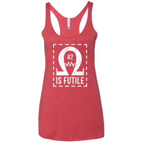 T-Shirts Vintage Red / X-Small Resistance is Futile Women's Triblend Racerback Tank