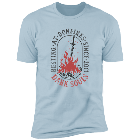 T-Shirts Light Blue / S Resting at Bonfires Men's Premium T-Shirt