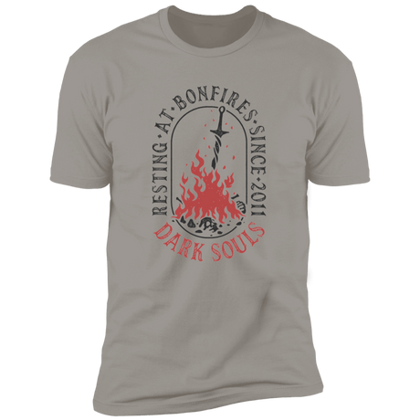 T-Shirts Light Grey / S Resting at Bonfires Men's Premium T-Shirt