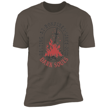 T-Shirts Warm Grey / S Resting at Bonfires Men's Premium T-Shirt