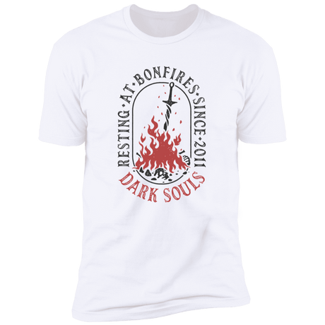 T-Shirts White / S Resting at Bonfires Men's Premium T-Shirt