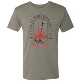 T-Shirts Venetian Grey / S Resting at Bonfires Men's Triblend T-Shirt