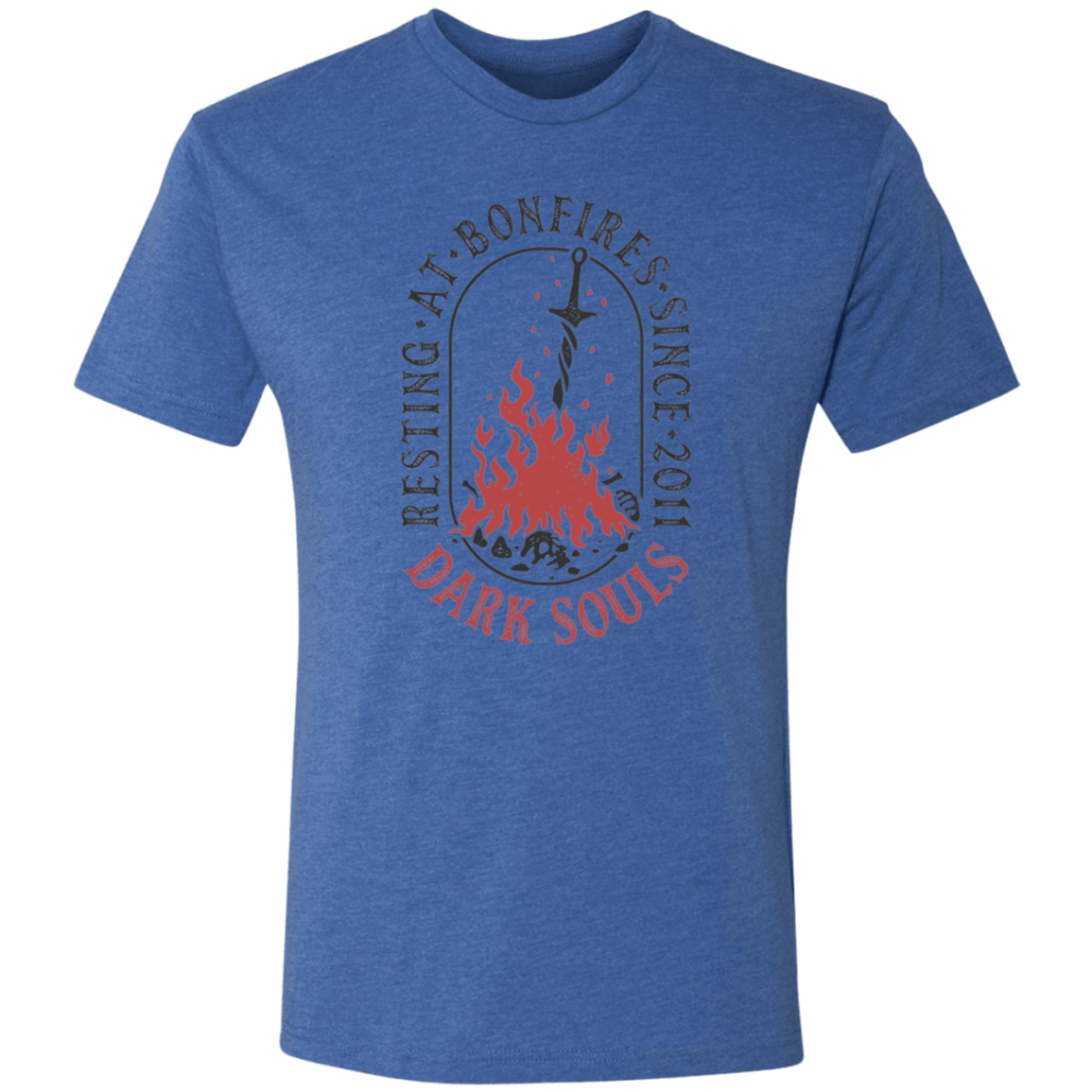 T-Shirts Vintage Royal / S Resting at Bonfires Men's Triblend T-Shirt