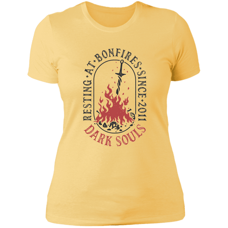 T-Shirts Banana Cream/ / S Resting at Bonfires Women's Premium T-Shirt