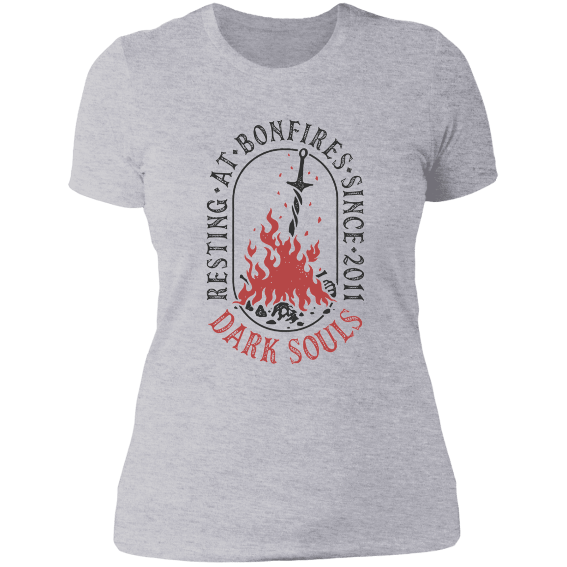 T-Shirts Heather Grey / S Resting at Bonfires Women's Premium T-Shirt