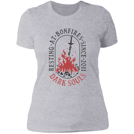 T-Shirts Heather Grey / S Resting at Bonfires Women's Premium T-Shirt