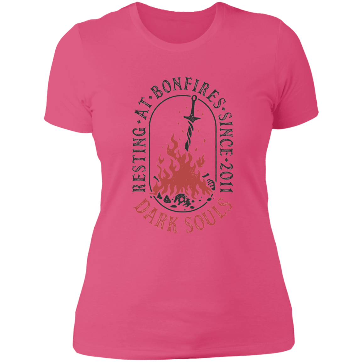 T-Shirts Hot Pink / S Resting at Bonfires Women's Premium T-Shirt