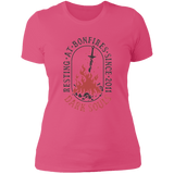 T-Shirts Hot Pink / S Resting at Bonfires Women's Premium T-Shirt
