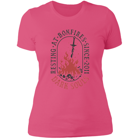 T-Shirts Hot Pink / S Resting at Bonfires Women's Premium T-Shirt