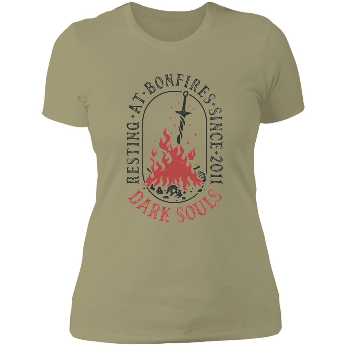 T-Shirts Light Olive / S Resting at Bonfires Women's Premium T-Shirt