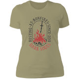 T-Shirts Light Olive / S Resting at Bonfires Women's Premium T-Shirt