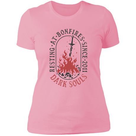 T-Shirts Light Pink / S Resting at Bonfires Women's Premium T-Shirt