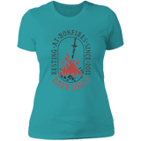 T-Shirts Tahiti Blue / S Resting at Bonfires Women's Premium T-Shirt
